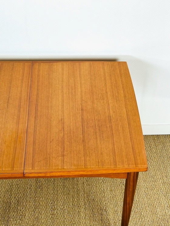 Image 1 of Uitschuifbare Scandinavische teakhouten eettafel, 1960