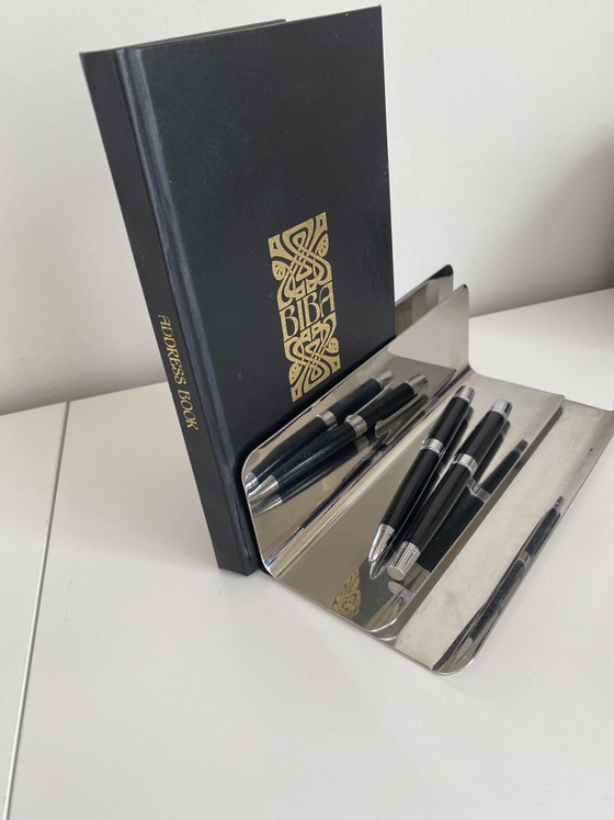 Image 1 of Pens and letters desk holder and such Mari