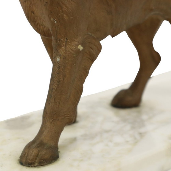 Image 1 of Art Deco Dog on Marble Base