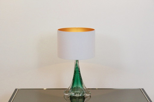 Handgefertigte Boussu Transluzent Glas Tischlampe