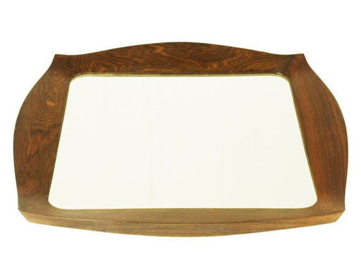 Savino rosewood mirror by Campo & Graffi for Home Torino, 1960s