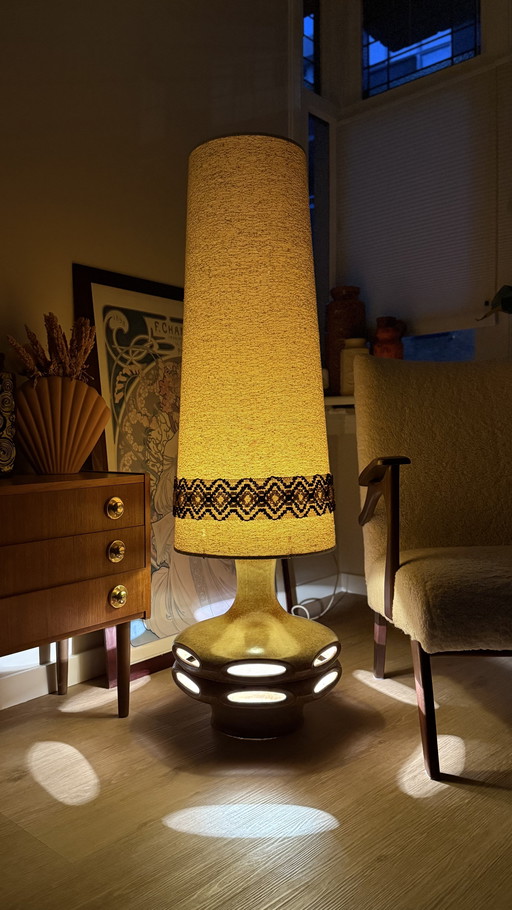 Vintage West Germany floor lamp with shade
