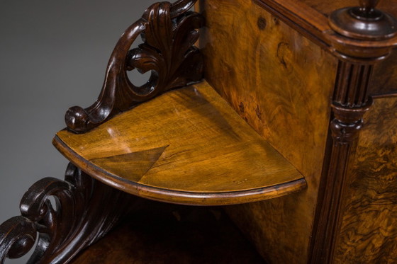 Escritorio Tocador Antiguo Louis Philippe de Nogal, 1860 – Wood (photo 23 of 28)