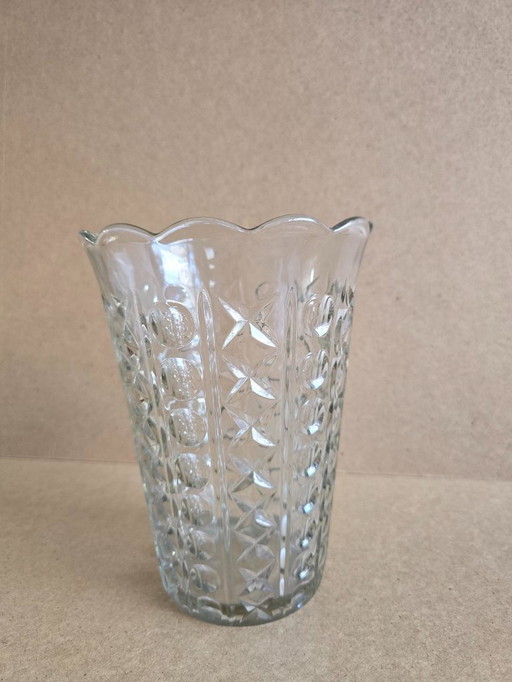 Vintage Royal Leerdam lens vase, 1950s