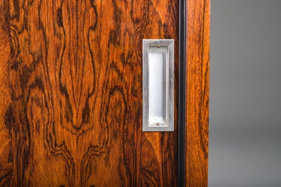 Image 1 of  Credenza di metà secolo in legno impiallacciato Palisander con gambe cromate, 1960