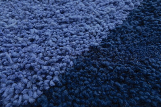 Image 1 of Tappeto marocchino blu, annodato a mano, 200x100 cm.