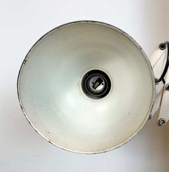 Image 1 of Beigefarbene, industrielle Wandleuchte im Midcentury-Stil mit Scherenmechanismus von Wila Leuchten, 1960er Jahre