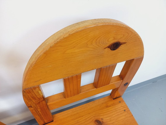 Image 1 of Pair of vintage pine chairs from the 70s/80s