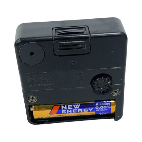 Image 1 of Réveil vintage à quartz EUROPA – Allemagne – noir – style voyage – design années 70/80