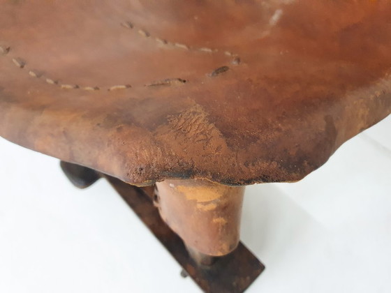 Image 1 of Ensemble de deux fauteuils lounge en cuir façon selle, Brésil, années 1960