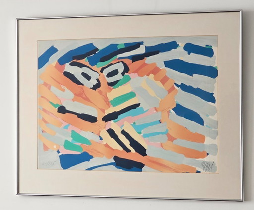 Karel Appel – Maskengesicht – 61/175 – Handsigniert