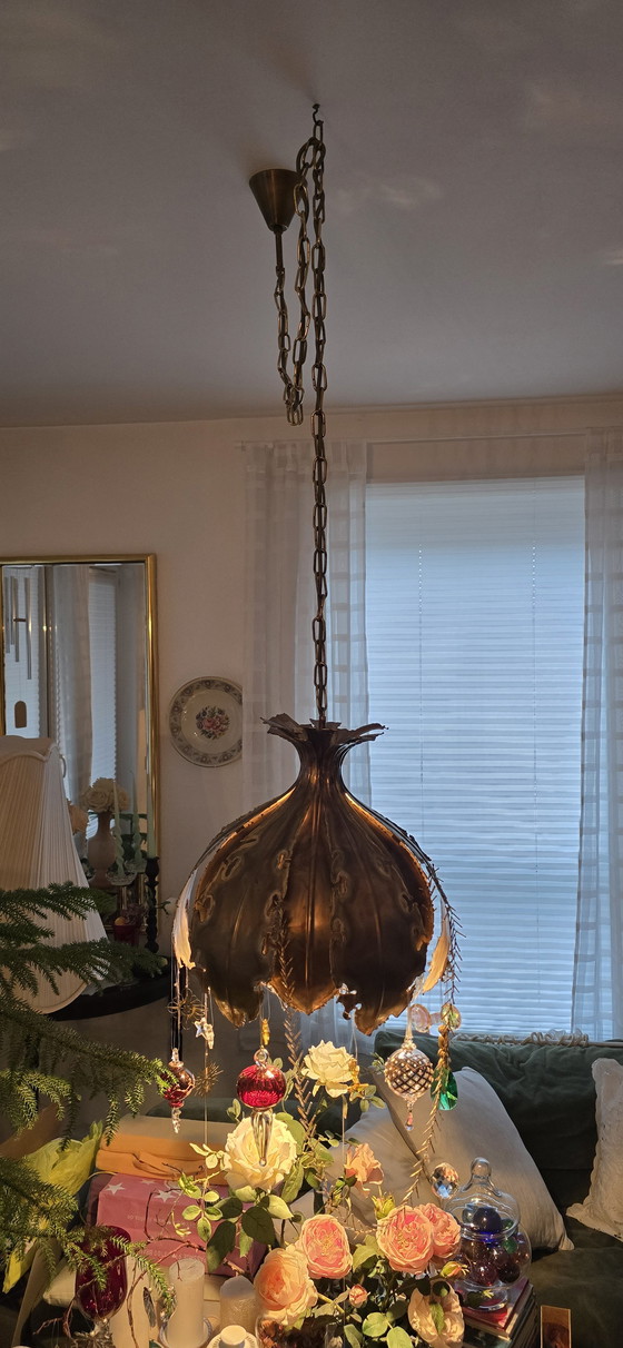 Image 1 of Messing hanglamp van Holm Sörensen, model 6395