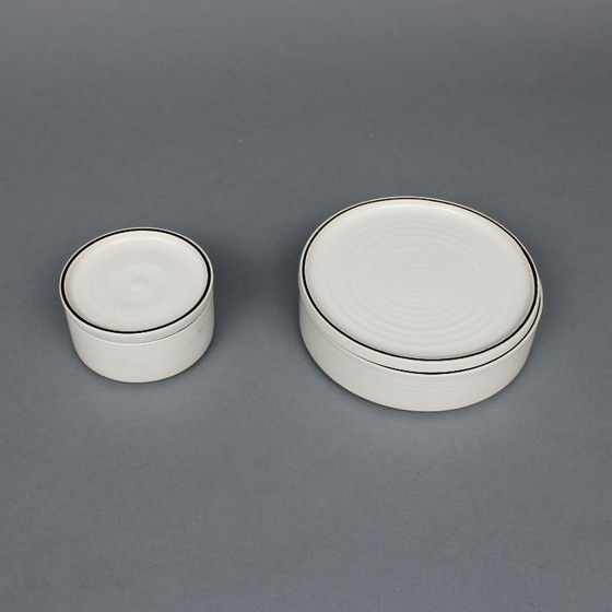 Image 1 of Ambrogio Pozzi (1931-2012) - Alto Basso - Ceramica Franco Pozzi, Italia - años 70 - juego de dos cajas con tapa