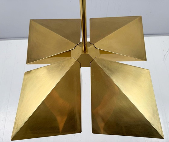 Image 1 of Lampada a sospensione/soffitto in ottone di Vereinigte Werkstätten, Germania, anni '70