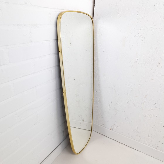 Vintage Spiegel Messing Jaren 60/70 Organisch – Metal, Glass (photo 2 of 9)