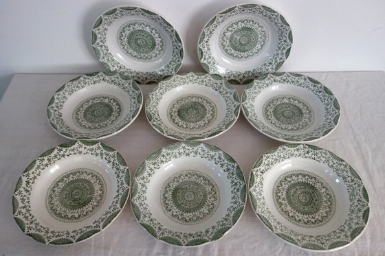 Image 1 of 8 platos hondos de loza Fine Ware
