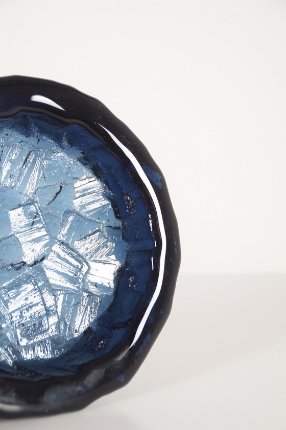 Échelle Suédoise en Cobolt par Göte Augustsson pour Ruda Glasbruk, 1960s – Objets déco (photo 2 of 5)
