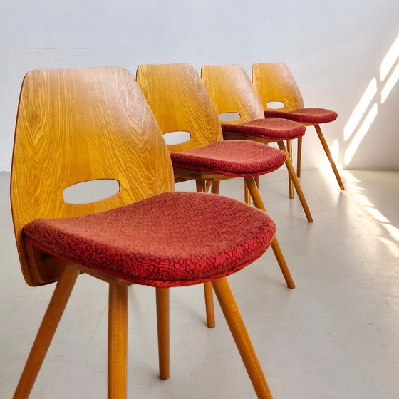 Chaises Mid-Century de František Jirák “Lollipop”, Vintage années 60, Tchécoslovaquie – TON (photo 4 of 12)