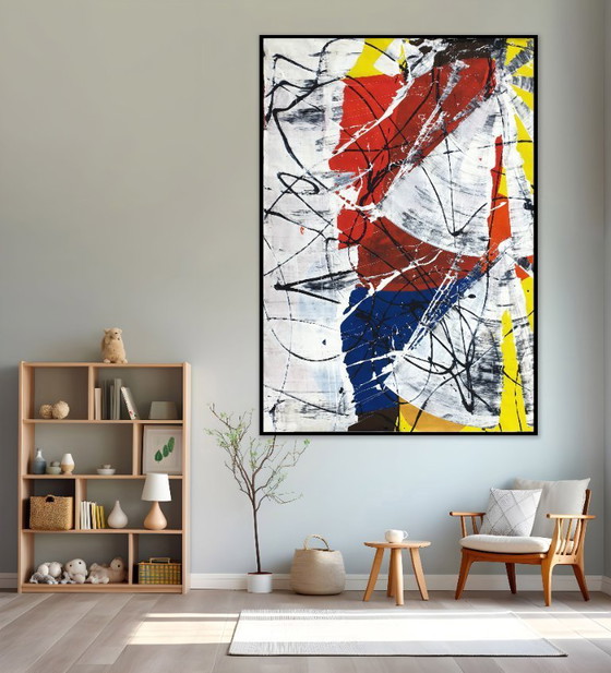 Image 1 of Jürgen Angeler - Red Flower - 215 x 150 cm