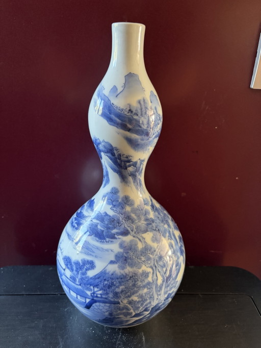 Beautiful Antique Japanese Blue and White Vase from 1840-1870 – vazen, Porcelain (photo 2 of 8)