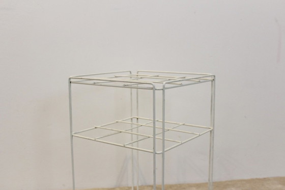 Minimalistische Paraplubak van Max Sauze voor Atrow, Gepolijst staal, Wit (foto 5 van 6)