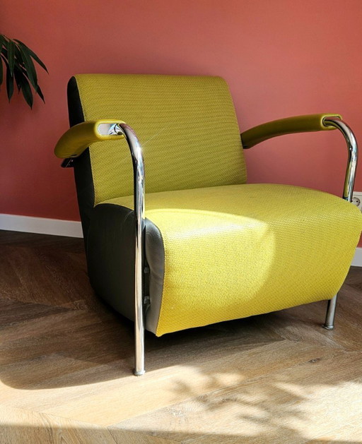 Leolux Scylla low back, lime/gray