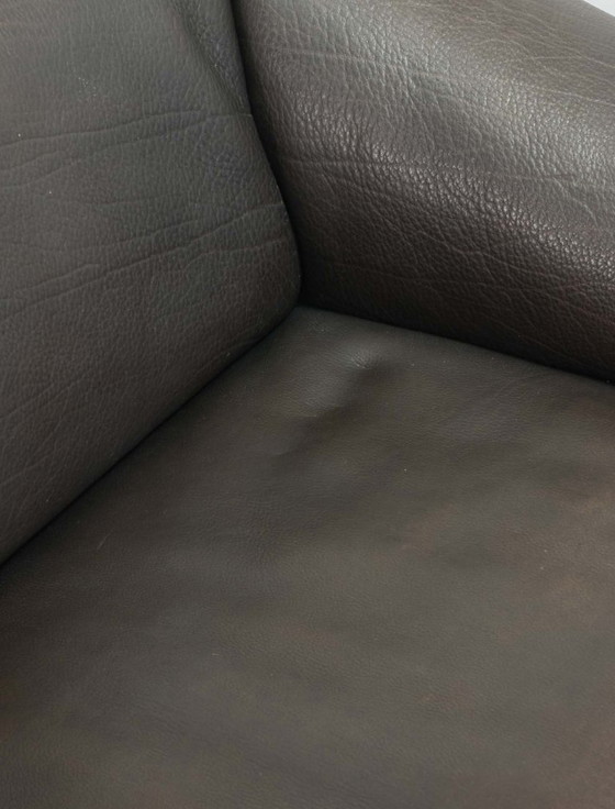 Image 1 of Canapé deux places extensible Sturdy De Sede DS47 en cuir marron. Suisse, 1970