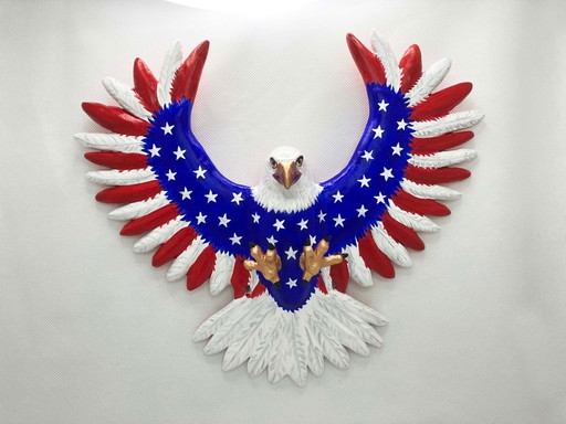 American patriot eagle. Handcrafted by the artist.
