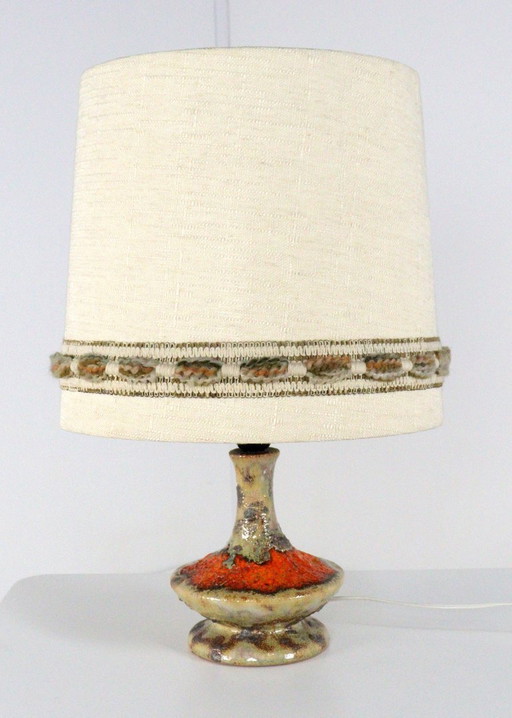 Lampe de table en céramique de l'Allemagne de l'Ouest