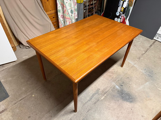 Image 1 of Conjunto de mesa y sillas de teca, Grete Jalk, década de 1970, Glostrup danés, mediados de siglo