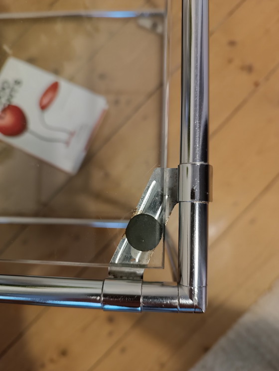 Image 1 of Vintage side table Cadovius Abstracta, 2 glass plates