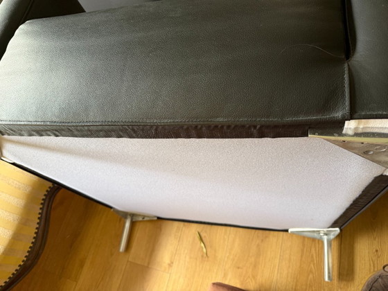 Image 1 of Minotti Blake armchairs – Rodolfo Dordoni – zwart leer – set van 2