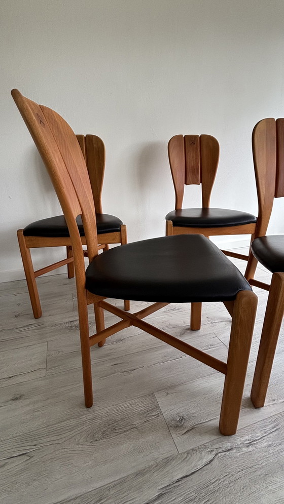 Image 1 of Set of four vintage dining chairs in Scandinavian style
