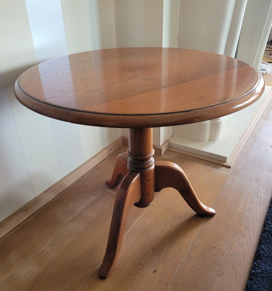 Image 1 of Vintage eiken bijzettafel