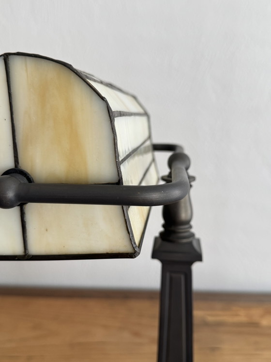 Image 1 of Lumilamp Tiffany Banker's Lamp