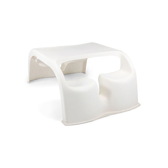 Image 1 of Vintage "Auberge" seating group in white fiberglass by Gunter Beltzig, 1971