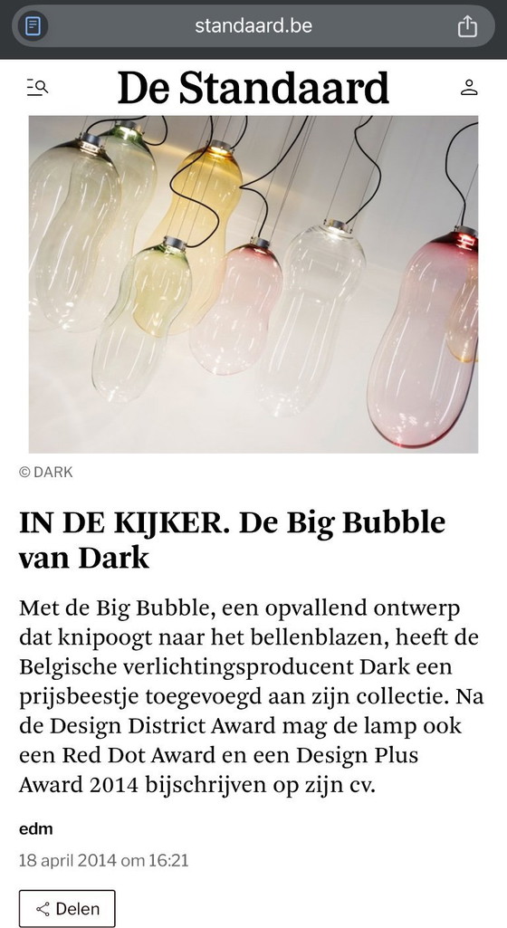 Image 1 of La lámpara de la gran burbuja (Alex Dewitte)