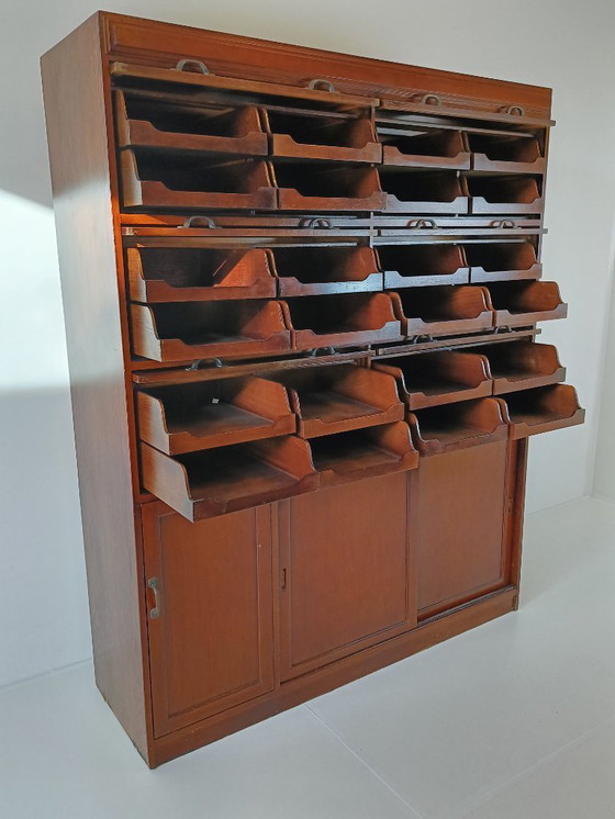 Image 1 of Vetrina per merceria inglese con cassetti in vetro