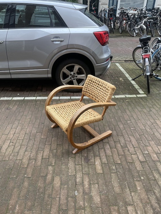Image 1 of Fauteuil Bas van Pelt 1936 -chaise corde audoux minet