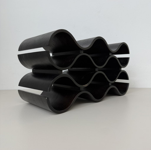 Vintage plywood wine rack 1970s bentwood