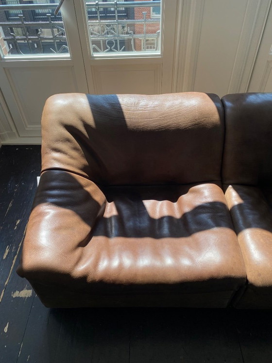 De Sede DS-46 vintage 2-zits bank buffelleer jaren 70 RETRO – 2 zitsbanken, Leather (photo 5 of 20)