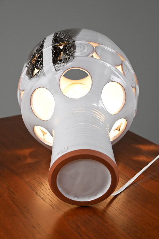 Image 1 of Handgemaakte keramieken lamp