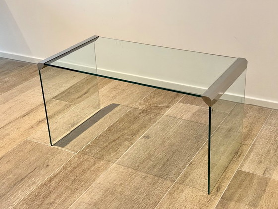Image 1 of Table basse en verre Gallotti & Radice L80 x P40 x H42,5 cm