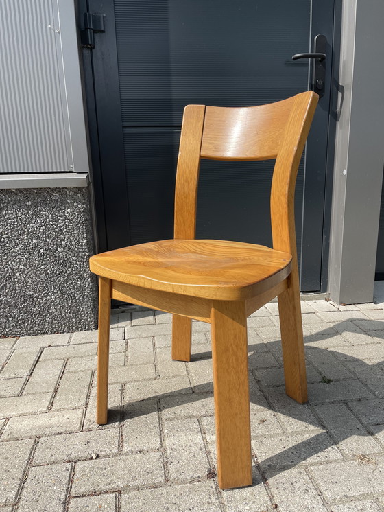 Image 1 of Satz 5x dänische Stühle im brutalistischen Stil der 70er Jahre