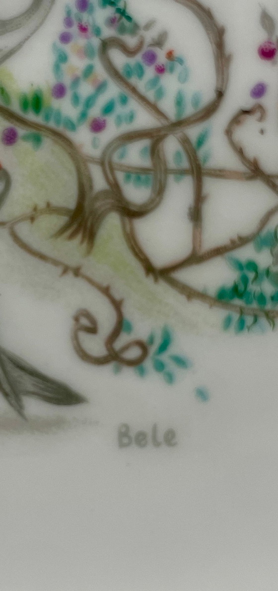 Rosenthal Bele Bachem, Triangular Porcelain Bowl, Kunstabteilung Selb, Vintage, White (photo 4 of 6)