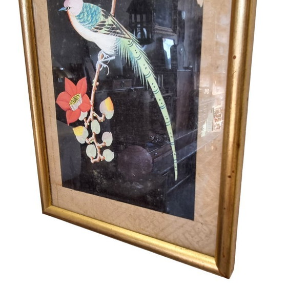 Image 1 of Vintage Chinese painting on silk