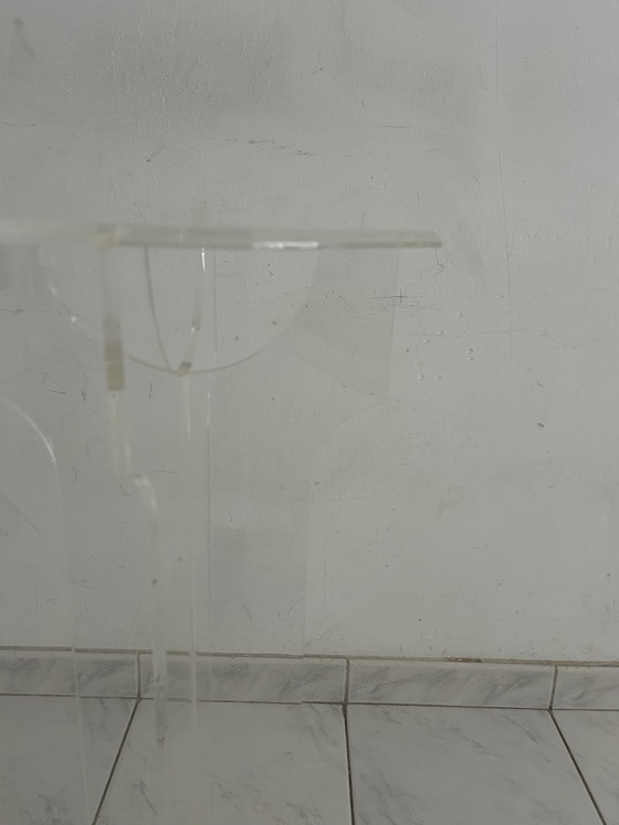 Image 1 of Supporto per piante vintage con colonna in plexiglass