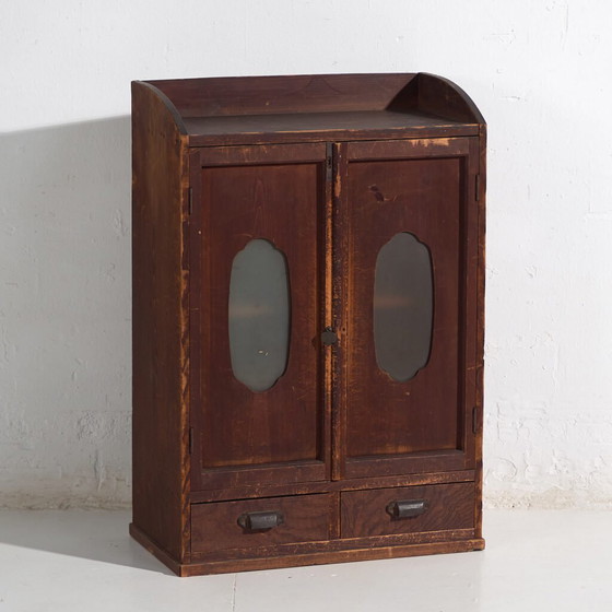Credenza con vetrina giapponese kodansu, inizio periodo Taishō-Showa (ca. ) #30 – Credenze con vetrina, Glass (photo 4 of 40)