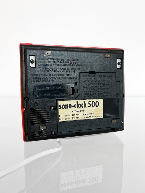 Image 1 of Vintage Space Age Grundig Alarm Clock Radio Sonoclock 500