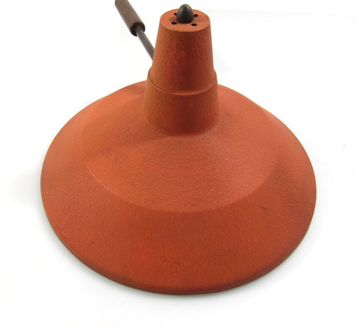 Red Fifties lamp vintage swivel arm design